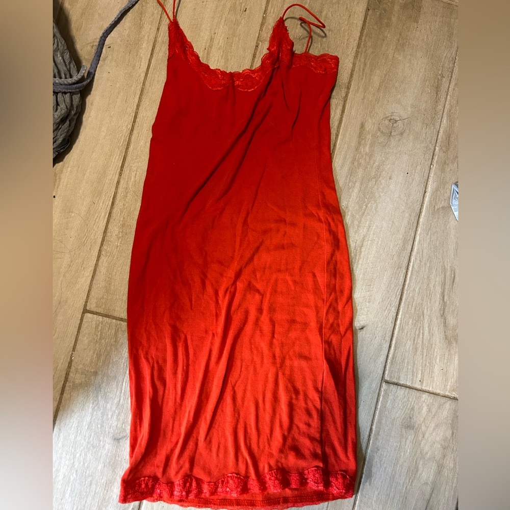 Mini dress orange
